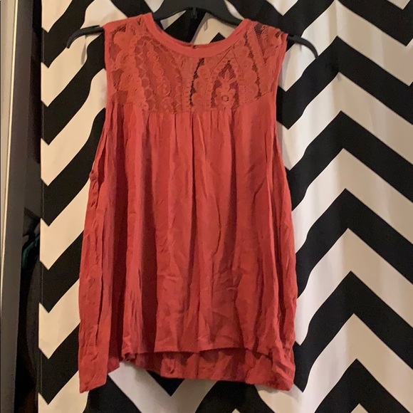 Charlotte Russe Tops - Orange lace blouse from Charlotte Russe
